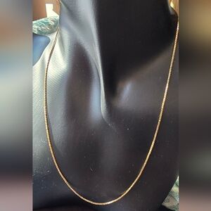 14k Gold Stamped Italy Box Chain 16"